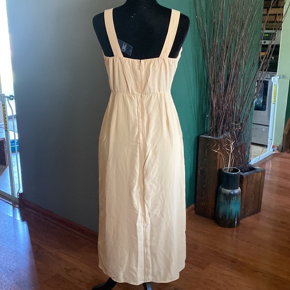 A&F Cinched Neck Slip Midi Dress - Picture 4 of 10